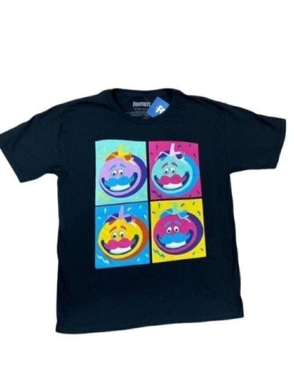Fortnite Shirts Tomatohead Leader Grid Graphic Video Game Fan Size 2X (18) Boys